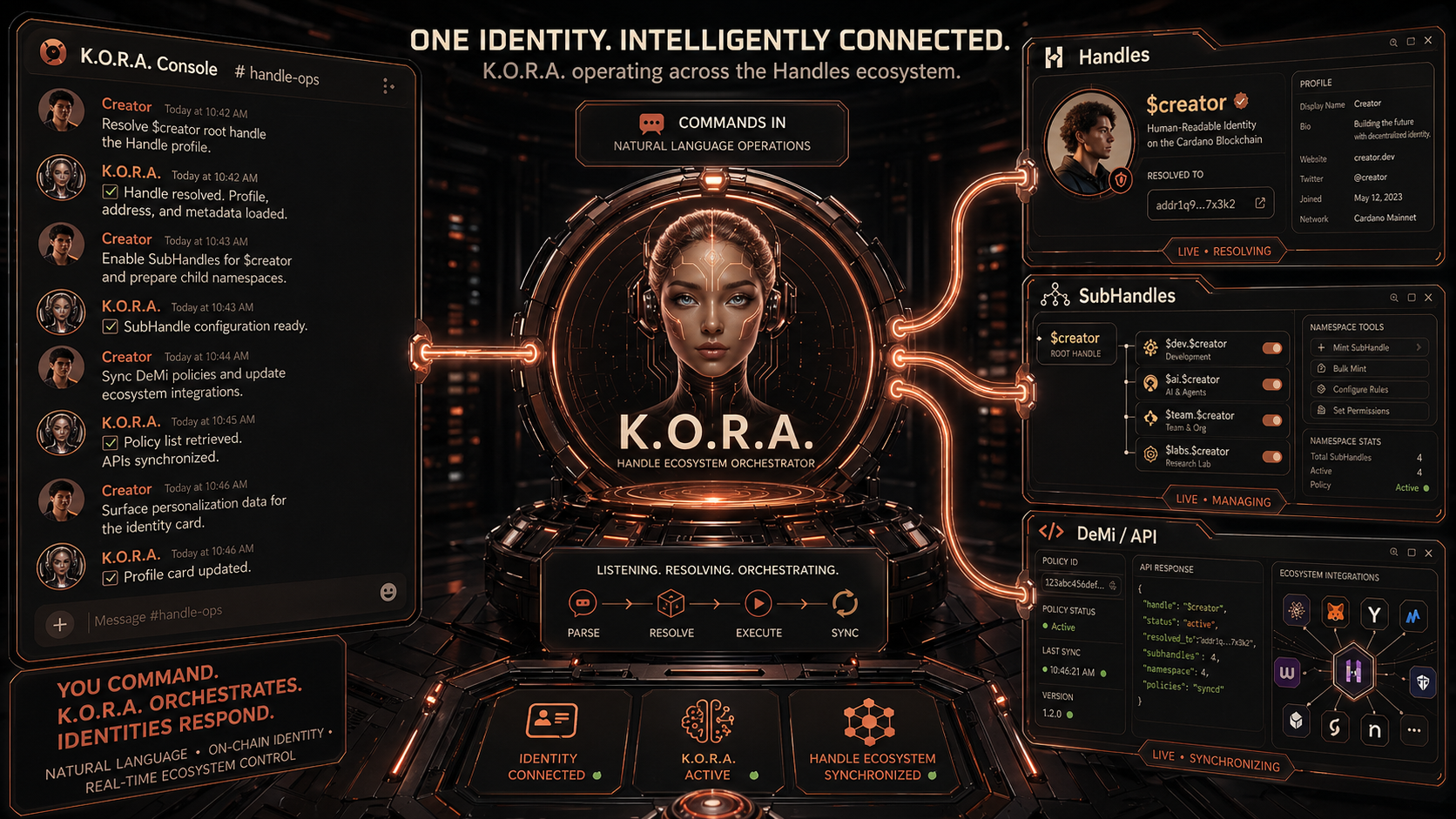 K.O.R.A. - autonomous self-repair agent for the Handles ecosystem